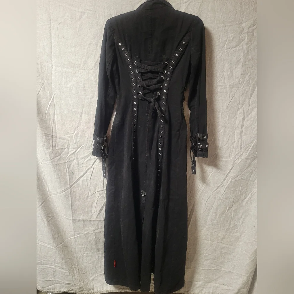 Authentic y2k vintage Tripp hot topic long coat lace up corset - Picture 4 of 14